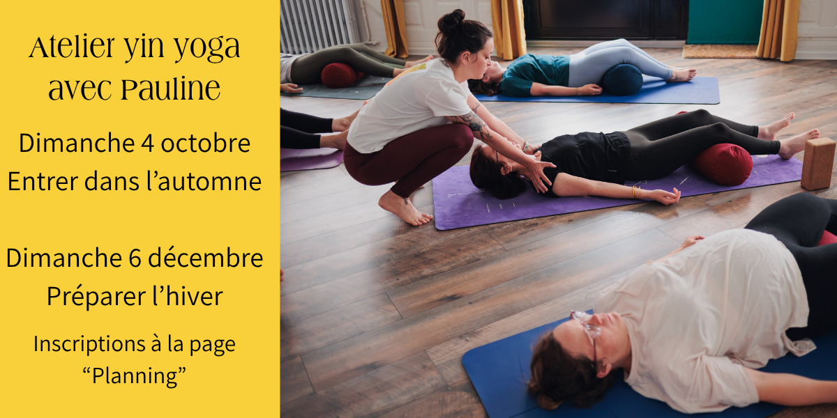 Atelier yin yoga